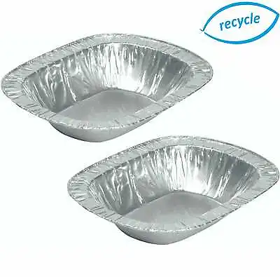 £15.99 • Buy Individual Foil Pie Dishes, Rectangle, Cases, Disposable Tins, Oblong Containers