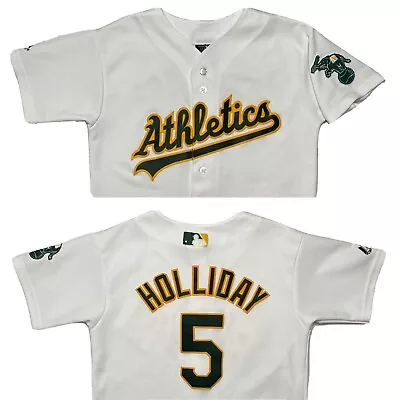 Majestic Oakland Athletics Matt Holliday Stitched Jersey Youth Medium USA MADE • $25.99