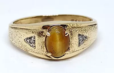 10kt Mens Cats Eye Ring Size 8.5 • $299