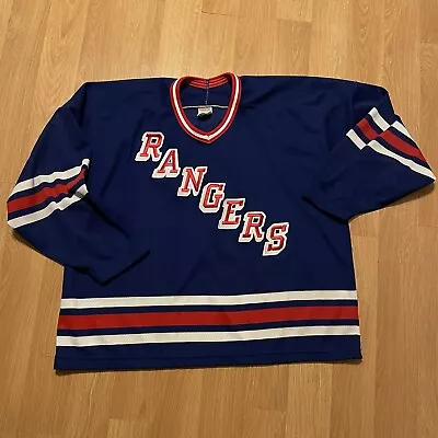 Vintage New York Rangers CCM Maska Hockey Jersey NHL Stitched Mens XXL • $70