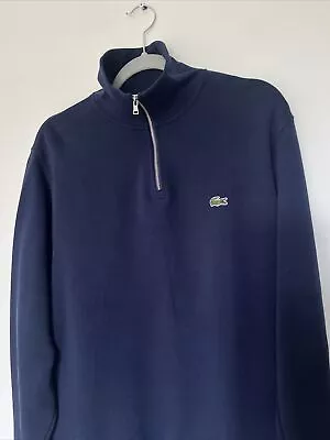 Lacoste Navy Half Zip Jumper/fleece Xl Fr6 Bnwot • £50