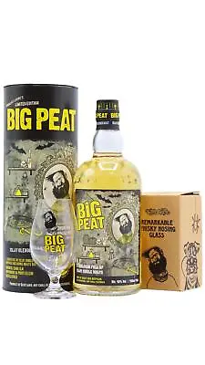 Big Peat - Branded Glass & Halloween Limited Edition Whisky 70cl • £62.95