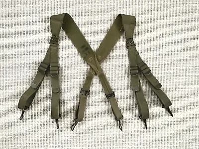 US Army WW2 M1936 Combat Suspenders Dated 1943 OD • $60