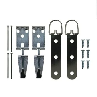 Heavy Duty Mirror Hanging Hardware Kit With Hangers & Leveling Hardware 100 Lbs • £14.35