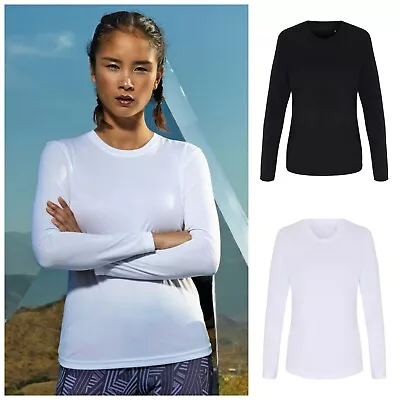 £11.95 • Buy Womens Ladies Long Sleeve T Shirt Top Wickable Breathable Running Training Gym