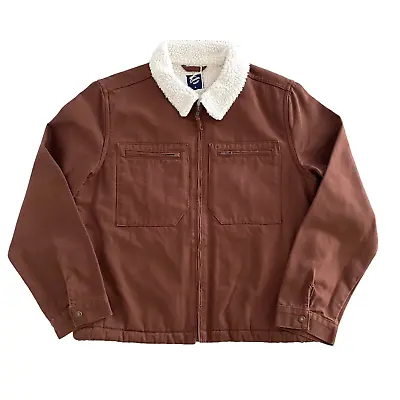 Brown Mens Sherpa Jacket The Denim Company - Large • $40