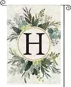  Monogram Letter Floral Garden Flag 12x18 Inch Double Garden Size-12 X 18  H • $18.21