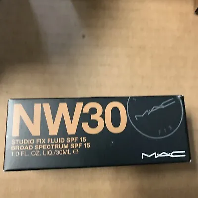 M.A.C NW30 Studio Fix Fluid SPF 15 New In Box  • $26.90