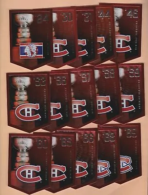 MONTREAL CANADIENS Team Set Molson Coors Budweiser Panini Stanley Cup Banners  • $15.99