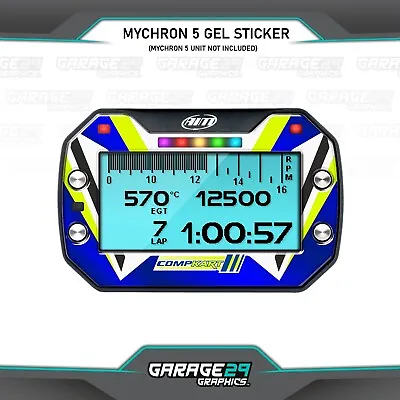 Compkart Style Mychron 5 Gel Lap Timer Sticker • $19.88