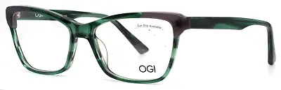 OGI Evolution 9234/2150 Green Purple Womens Cat Eye Eyeglasses 53-16-140 B:38 • $45.99