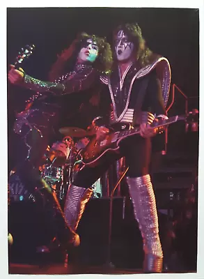 Kiss Ace Frehley Paul Stanley Live 1976 Vintage Magazine Pinup Poster Clipping • £8.54