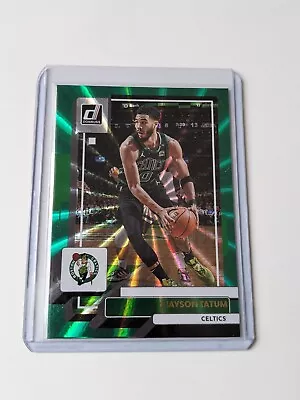 Panini Donruss Basketball 2022 Jayson Tatum Celtics Green Laser NBA • £2.99