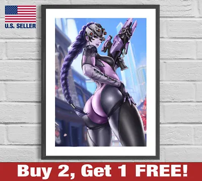 $22.95 • Buy Overwatch Widowmaker 18  X 24  Poster Print Game Room Man Cave Decor Wall Art