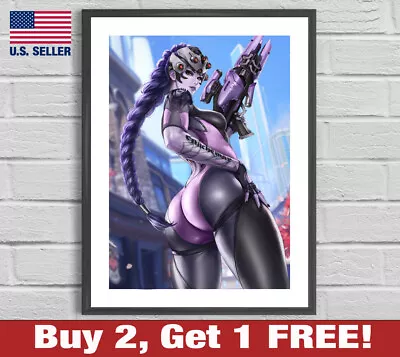 $22.95 • Buy Overwatch Widowmaker 18  X 24  Poster Print Game Room Man Cave Decor Wall Art