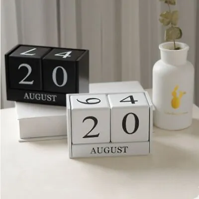 £8.93 • Buy Eternal Blocks Wooden Perpetual Calendar MDF Cube Calendar  Shop