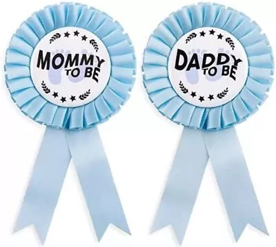 HAPPYLAND - Blue New Theme Mom To Be & Daddy To Be Tinplate Badge Pin For Bab... • $12.86