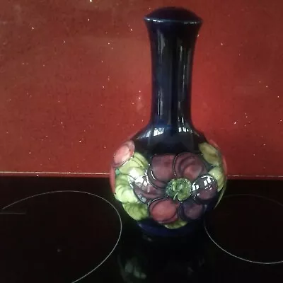 Moorcroft Pottery Large 12.5  Clematis Lamp Base.Signed And Paper Label.VGC. • $342.25