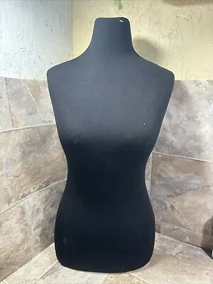 Mannequin Half Female Torso Black Nylon Covering Preowned Good • $35