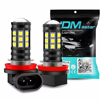 JDM ASTAR 2x H11 1200 Lumens Extremely Bright DRL H8 LED Bulbs For Car Fog Light • $14.99