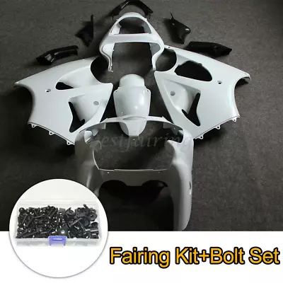 Fairing Kit W/ Bolts For Kawasaki Ninja ZX6R 00-02/ZZR600 05-08 Unpainted/Black • $259