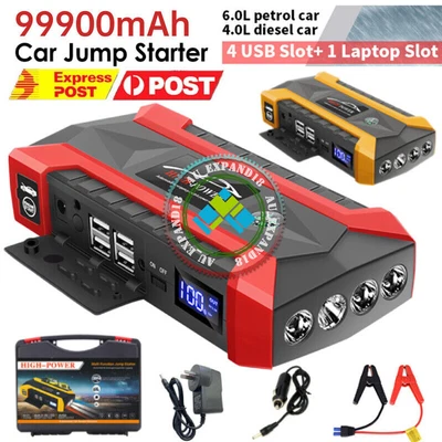 $79.99 • Buy 99900mAh Portable Car Jump Starter 12V Battery Power Bank Charger Booster LED