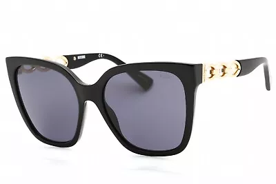 MOSCHINO MOS098S-807IR-55  Sunglasses Size 55mm 140mm 18 Black SUNGLASSES NEW S • $56.57