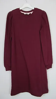 £19.96 • Buy New Womens Boden Puff Sleeve Sweatshirt Dress Burgundy  Size 6 - 18