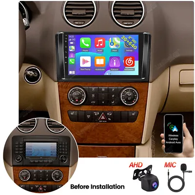 2G+64G Android 13 CarPlay Car Radio GPS For Mercedes Benz ML/GL Class W164 X164 • $159.99