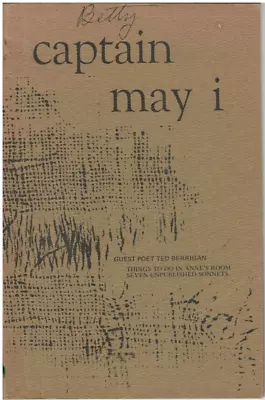 £12.89 • Buy Captain May I (Poetry, Spring 1969) Signed By Editor James Humphrey