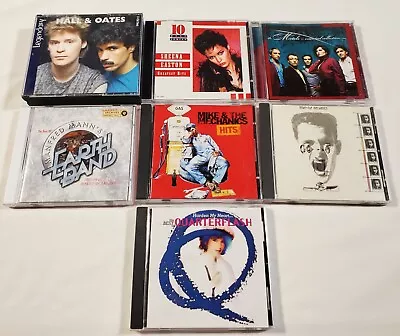 Pop Rock 7 CD Lot: Hall & Oates Manfred Mann Quarterflash Sheena Motels 109 • $34.99