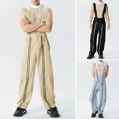 INCERUN Mens Strappy Long Bib Jumpsuits Playsuits Casual Loose Pants Trousers • $32.29