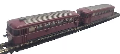 Working Minitrix N Gauge 2980 2 Piece Diesel Train Unit Vt 98 Railbus Db 989731  • £100