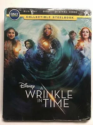 Steelbook A WRINKLE IN TIME Blu-Ray/DVD/Digital Disney Sealed • $8.79