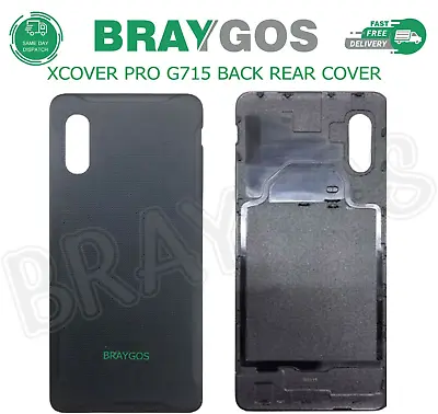 For Samsung Galaxy Xcover Pro G715 Back Rear Battery Cover Replacement Black • £15.75
