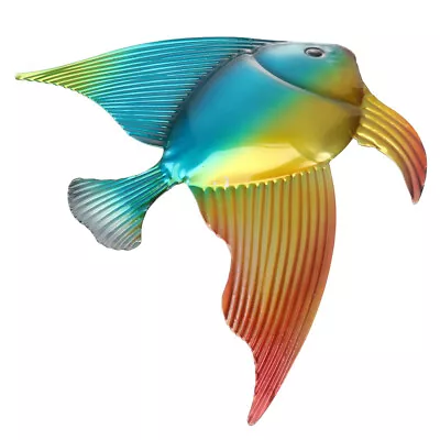 Colorful Metal Fish Wall Art For Indoor/Outdoor Décor • £11.79