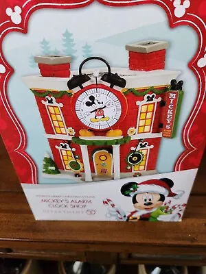 Dept. 56 -    Mickey's Alarm Clock Shop    Merry Christmas Disney Village • $69.99