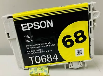 New Genuine Epson 68 Yellow Ink Cartridge Stylus CX5000 CX6000 • $6.99