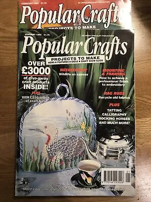 POPULAR CRAFTS Magazines January & February 1993 • £2