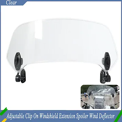 Windshield Extension Spoiler Wind Deflector Fit For Yamaha V Star 650 Vmax 1700 • $21.98