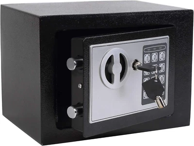 $31.20 • Buy Home Security Safe Box With Key Small Electronic Digital Deposit Box Keypad Lock