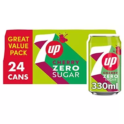 7UP Free Zero Cherry 330ml (Pack Of 24) • £10.45