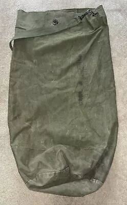 Vintage WWII Era? US Military Green Canvas Army Duffle Bag Named & Numbered • $4.99