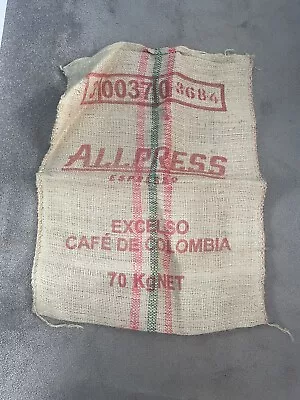 Used Empty Hessian Coffee Bean Sack - All Press • £5.50