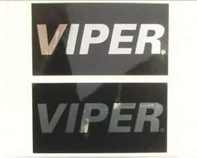 2 Viper Car Alarm Window Decals Sticker Double Sided Emblem Orignal Authentic • $4.09