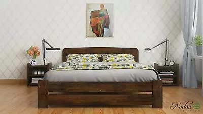 *NODAX* Solid Wooden Pine Double Bed  F1  4ft6in Frame&slats Various Colours**** • £364