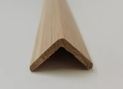 Angle Oak Cushion Corner Trim Moulding 33x33mm 1170mm Bead Wooden Timber Edging • £16.67