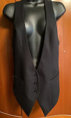 H&M Women Black Vest Size 6 • $14