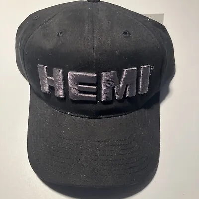 Black Hat / Cap -Checkered Flag Sports Dodge HEMI Emblem / Logo Free Shipping! • $16.10