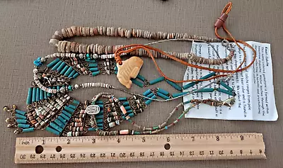 Vintage Tiger Puka Kuaui Shell With Scarab Necklaces 1960's 1970's • $17.99